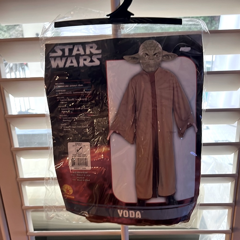 Yoda Halloween costume kids size 4-6 Star Wars yoda